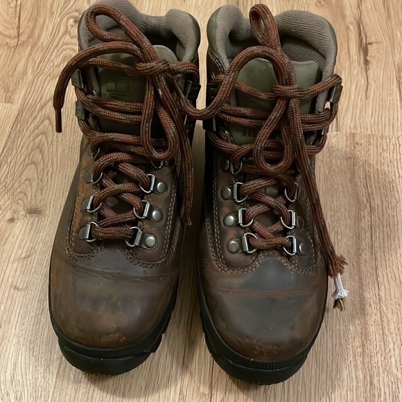 Timberland Euro Hiker leather/brown - kids size 4 - Picture 2 of 8